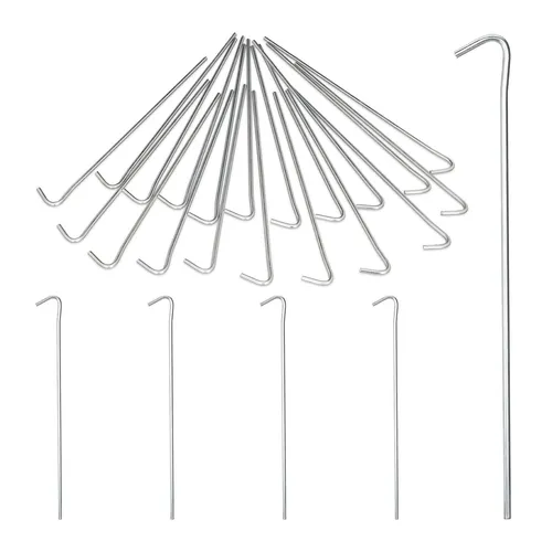 Zeltheringe 75er Set Zelthaken Bodenanker Stahl Heringe Bodenheringe Erdnägel