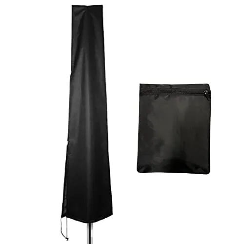 FLYAMAPIRIT Sonnenschirmbezug Wasserdichter großer Schirmbezug Schutzhülle für Sonnenschirm mit Reißverschluss und verstellbarem Kordelzug Lichtbeständiger Bezug aus Oxford-Gewebe (190 x 30 x 50 cm)