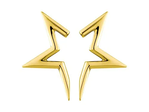 Liebeskind Berlin Ohrstecker LJ-0120-E-24 - Elegante Half-Star Ohrstecker aus Edelstahl mit IP Gold-Beschichtung, perfektes Accessoire für jeden Anlass in der Stars Kollektion.