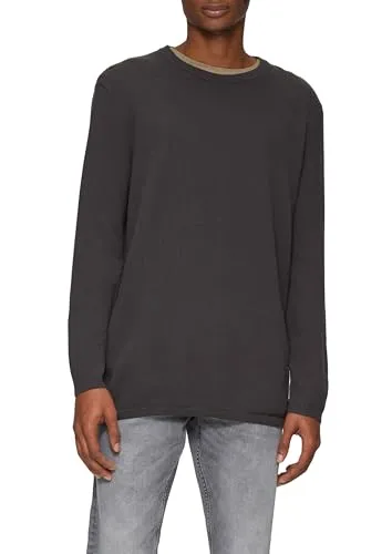 s.Oliver Herren Pullover 2151020 in Grau, Größe M - Modischer Pullover für Herren mit Crew Neck und langen Ärmeln, ideal für lässige Anlässe. Der Garment Dye sorgt für einen einzigartigen Look und hohen Tragekomfort.