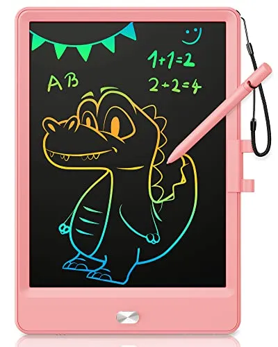 KOKODI Lcd Schreibtafel Kinder für Spielzeug ab 1 jahre, 8,5 Zoll Heller Bunten Maltafel Zaubertafel für 1 2 3 4 5 Jahre, Spielzeuggeschenke Valentinstag Geburtstag Geschenk alt Mädchen Jungen, Rosa