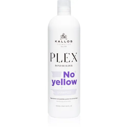Kallos Plex No Yellow Shampoo zum Neutralisieren von Gelbstich 500 ml