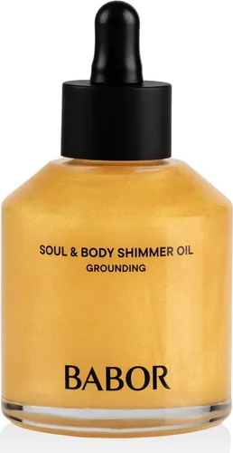 BABOR SOUL & BODY Shimmer Oil Grounding 100 ml - Körperöl für entspannende Momente mit strahlenden Glow-Partikeln, pflegt die Haut und harmonisiert die Sinne durch einen eleganten Grounding Duft.