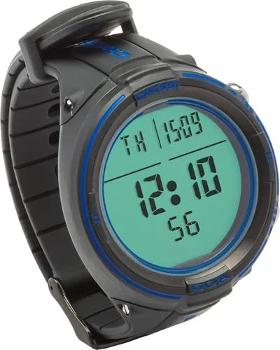 Cressi Goa Tauchcomputer - Tauchcomputer mit Dual Mix und RGBM-Algorithmus, ideal für Pressluft und Nitrox bis 99% Sauerstoff, mit beleuchtetem Display und Uhrenfunktion - perfekt für den Tauchurlaub.