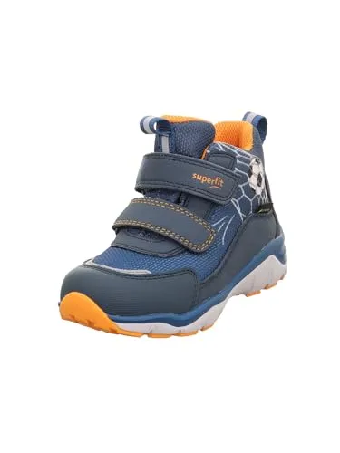 Superfit SPORT5 Jungen Sneaker high mit Klettverschluss blau 24 - Businessschuhe für kleine Abenteurer, die durch die GORE-TEX Membrane wasserdicht sind und gleichzeitig das natürliche Abrollen fördern. Ideal für aktive Kinder!