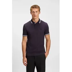 BOSS GREEN Poloshirt Paddy - Rosa XXXL mit Kontraststreifen - Herren-Shirt aus 100% Baumwolle, pflegeleicht und ideal für den casual Look. Mit kontrastfarbenen Streifen am Kragen für einen besonderen Akzent.