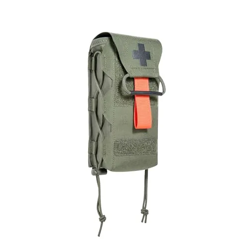 Tasmanian Tiger IFAK Pouch Vertical olive - Erste-Hilfe-Tasche aus robustem CORDURA® 700 den, individuell anpassbar mit schnellem Zugriff und vielseitigen Befestigungsmöglichkeiten, ideal für Outdoor-Abenteuer und Einsätze.
