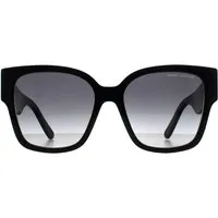 MARC JACOBS Sonnenbrille Sunglasses MARC 698 807 9O - Unisex Aviator Sonnenbrille mit 100% UV-Schutz, stilvollem metallischem Rahmen in Schwarz und grauen Gläsern - ideal für modebewusste Träger.