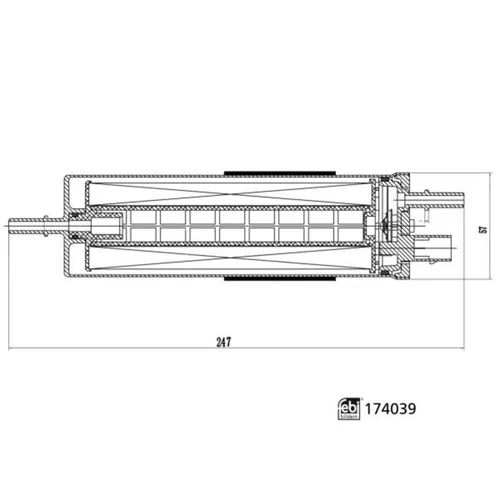 Kraftstofffilter FEBI BILSTEIN 174039 - Kraftstofffilter von FEBI BILSTEIN, optimiert für eine effiziente Kraftstoffreinigung, schützt den Motor und sorgt für eine verbesserte Leistung.