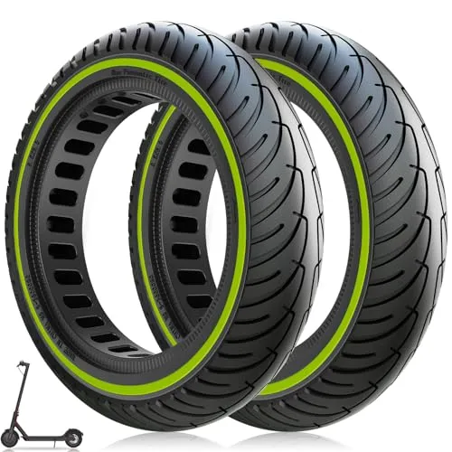 Amitor E Scooter Reifen 8 1/2 x2 Vollgummi für Xiaomi 1S Pro 2 Mi 3 M365 Pro