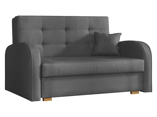 Mirjan24 Schlafsofa Viva Gold II - 2-Sitzer mit Bettkasten - Sofas & Couches: Elegantes Schlafsofa mit Schlaffunktion und Bettkasten für zusätzlichen Stauraum. Inklusive Kissen und freistehendem Design für eine stilvolle Wohnraumgestaltung.