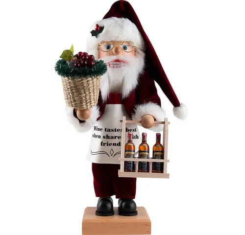 Christian Ulbricht Nussknacker Weihnachtsmann Weinlese (48cm) Nussknacker von Christian Ulbricht