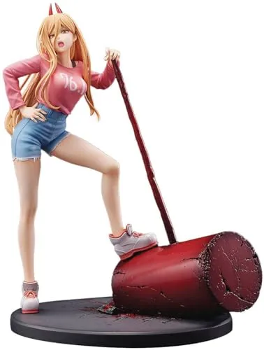Ami Ami Chainsaw Man 1/7 Power PVC-Statue, 27 cm - Action- & Spielfiguren, detailreiche PVC-Statue von Power aus Chainsaw Man, ideal für Sammler und Fans, Höhe 27 cm.