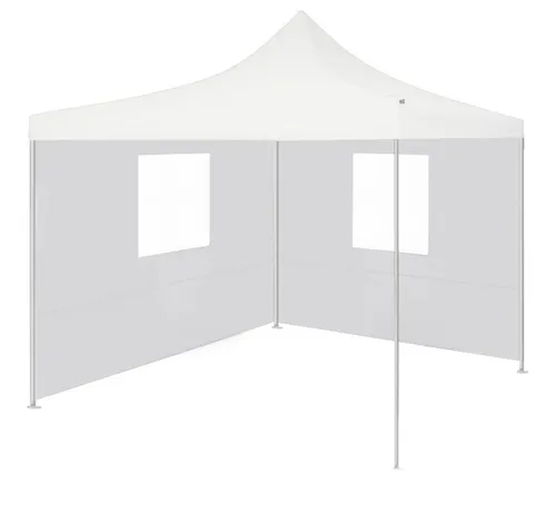 furnicato Faltbares Partyzelt 291x291x315 cm Weiß - Ideal für Outdoor-Events: Unser faltbares Partyzelt bietet UV- und wasserbeständigen Schutz, einfach zu transportieren und schnell aufzubauen. Perfekt für Feiern, Märkte oder Camping!