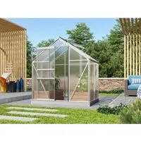 Vitavia Gewächshaus Venus 2500, 4 mm HKP - Ideal für Einsteiger - Garten-Zubehör: Das Venus Gewächshaus bietet eine Grundfläche von 2,5 m² mit bruchsicheren Hohlkammerplatten und einfacher Handhabung für Gartenneulinge.