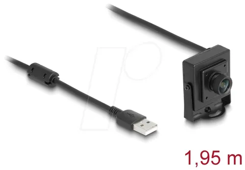 Delock Webcam 2,1 MP - Webcam mit 1920 x 1080 Auflösung, ideal für klare Videoanrufe und Streaming, einfach über USB 2.0 anzuschließen.