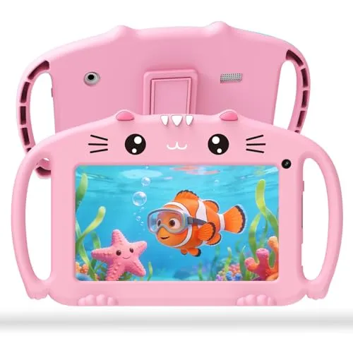 ascrecem 7 Zoll Kinder Tablet mit Hülle von ascrecem