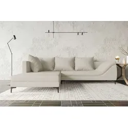 99rooms Loni Ecksofa Cordstoff POSO Greige Links