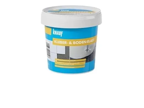 Knauf Kleber- & Boden-Elast 5 Liter - Kleber & Mörtel für Fußböden, hochflexibel und ideal für die Verlegung von elastischen Bodenbelägen.