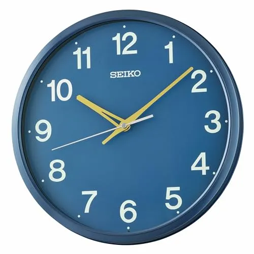 Seiko Clocks Wanduhr Blau – Stilvolle Zeitmessung in blau von Seiko