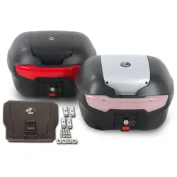 HEPCO & BECKER Journey Topcase 40 schwarz - Topcase für Motorräder, inkl. TC-Platte für Fremdträger, bietet großzügigen Stauraum und hohe Stabilität auf deinen Fahrten.