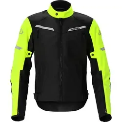 Acerbis X-Street Textiljacke XXL - Wasserdicht in Schwarz/Neon-Gelb - Motorradjacke mit sportlicher Passform, herausnehmbarer, wasserdichter Innenmembrane und zertifizierten Protektoren für optimalen Schutz und Komfort.
