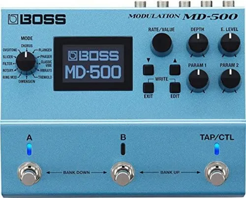 Boss MD-500 Modulation Pedal - Vielseitiger Multi-Effekt für E-Gitarre - Gitarren-Effektgeräte / -Preamps, Digitales Modulation Pedal mit umfangreichen Effekten für kreative Klanggestaltung.