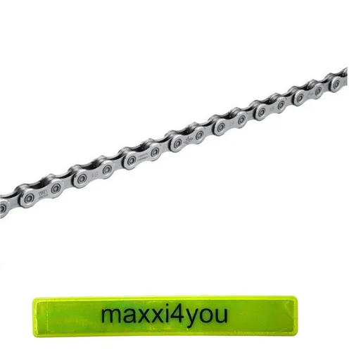 maxxi4you Shimano Kette CN-LG500 E-25 10/11-Fach mit Reflexband - Hochwertige 10/11-Fach Fahrradkette mit 138 Gliedern, ideal für präzise Schaltvorgänge und langlebige Leistung. Inklusive Reflexband für erhöhte Sichtbarkeit.