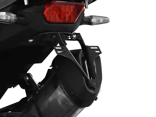 ZIEGER Kennzeichenhalter für Honda CRF 1000 L Africa Twin 2018-2019 - Robuste Kennzeichenhalterung aus pulverbeschichtetem Metall, ideal für Straßenmotorräder. Hergestellt in Deutschland mit 1 Jahr Herstellergarantie.