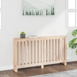 vidaXL Heizkörperverkleidung aus massivem Kiefernholz 153x19x84 cm - Klima- & Heizgeräte Zubehör mit dekorativer Funktion und zusätzlicher Ablagefläche, aus hochwertigem, rustikalem Kiefernholz gefertigt.