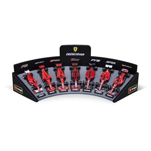 Bburago 1:43 F1 Ferrari Set Mit Display Ständer