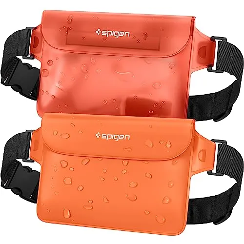 Spigen Aqua Shield Waterproof Bauchtasche A620 2er Pack Sunset Orange
