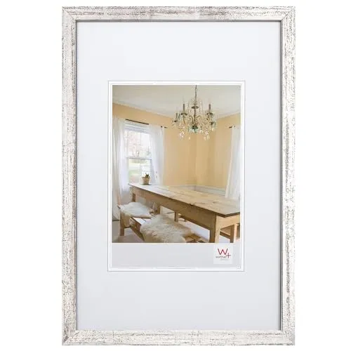 walther design BP824S Peppers Bilderrahmen, Holz, 18 x 24 cm, silber