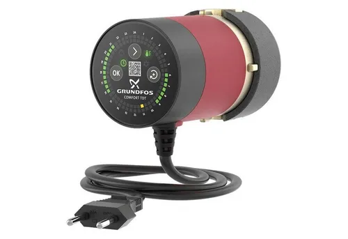 Grundfos Pumpe COMFORT 15-14 B TDT - Kreiselpumpe für effiziente Warmwasserzirkulation, spart Energie und sorgt für sofort warmes Wasser in Ihrem Zuhause.