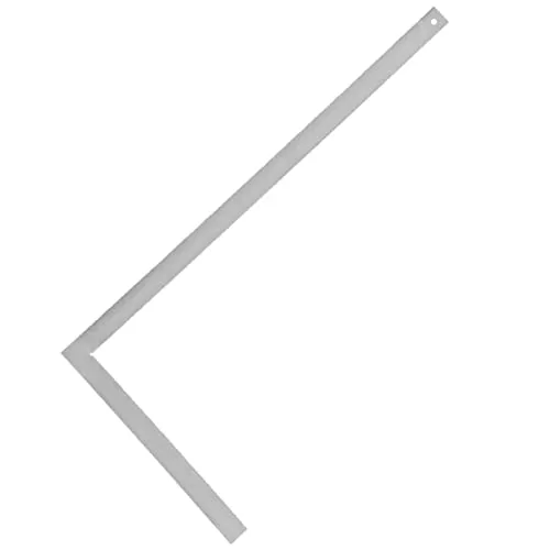 Karl Dahm Maurerwinkel ohne Anschlag, 1000mm – Flacher Metallwinkel für präzise rechte Winkel - Präziser 90-Grad-Winkel aus verzinktem Edelstahl für exakte Ausrichtung und Anreißen. Ideal für den professionellen Einsatz im Bauwesen und handwerkliche Projekte.