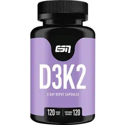 Produktbild ESN Vitamin D3 + K2, 120 Kapseln