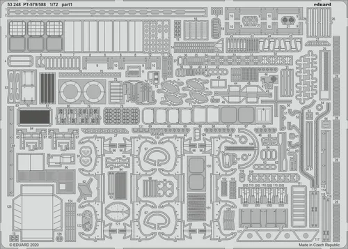 Produktbild MW22 EDUARD 53248 PT-579/588 1/72 PE SET for REVELL