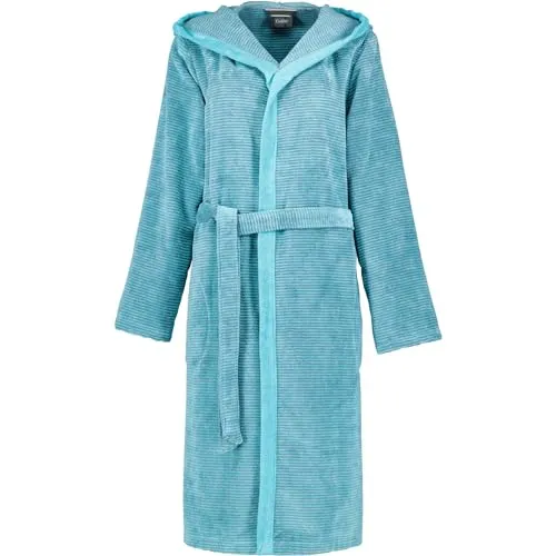 Cawö Bademäntel Damen Kapuze Two-Tone 6425 türkis von Cawö