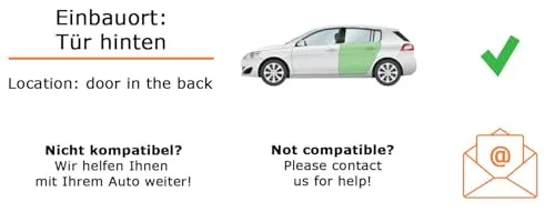 Lautsprecher Boxen Einbaupaket für Kenwood KFC-S1756 kompatibel mit Nissan Qashqai J10 hinten | 2X Tief-Mitteltöner mit integriertem Hochtöner 300W MAX