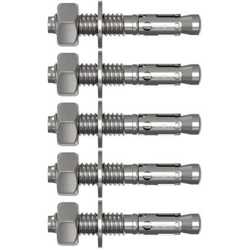5x M16x115mm Schwerlastanker Verzinkt Keilanker Schwerlastdübel Bolzenanker Blit