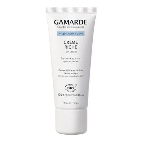 GAMARDE Bio-Kosmetik: Ultra Reichhaltige Creme mit Hyaluronsäure, Shea-Butter & Argan-Öl I Feuchtigkeitsspendende Creme für sehr trockene Haut I Feuchtigkeits-Creme Für Männer & Frauen I Vegan I 40 ml