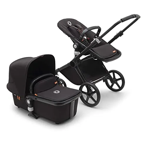 Bugaboo Fox Cub Kinderwagen mit Liegeaufsatz und Sitz in schwarz von Bugaboo