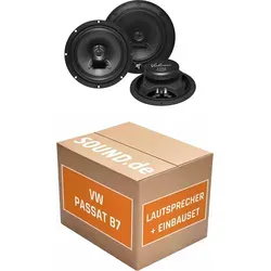 Hifonics VX62 Lautsprecher Einbaupaket für VW Passat B7 | 2x 180W Tief-Mitteltöner