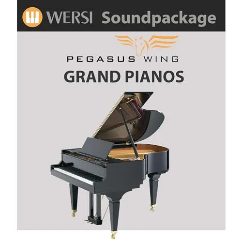 Wersi Pegasus Wing Grand Pianos, Orgel Software, 25 Klangfarben, Realistischer Klang, Einstellbarer Klangcharakter, Keine Hardware-Erweiterungen erforderlich