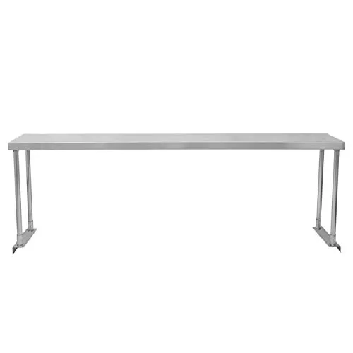 KuKoo Edelstahl Aufsatzbord 180cm - Standregal aus robustem Edelstahl, mit einer Tragfähigkeit von 100kg pro Regal und GRATIS Befestigungsset, ideal für Gastronomie und Restaurants.