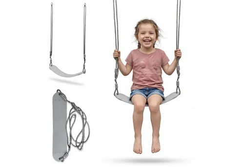 HyperMotion Einzelschaukel mit verstellbarer Höhe - Spaß und Bewegung für Kinder! Die HyperMotion Gartenschaukel fördert aktive Freizeitgestaltung im Freien. Mit verstellbarer Seillänge und rutschfestem Sitz bietet sie Sicherheit und Komfort für Kinder ab 3 Jahren.