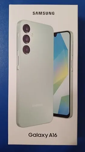 Samsung Galaxy A16 4G 8 GB/256 GB Dual-SIM - Light Green - Handys ohne Vertrag mit 6,7 Zoll FHD+ Super AMOLED-Display, 50 MP Kamera und 5.000 mAh Akku für lange Nutzung – ideal für Fotografie und Entertainment.