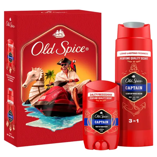 Old Spice Geschenkset Modern Captain (Stick, SG) Set aus Deo und Duschgel