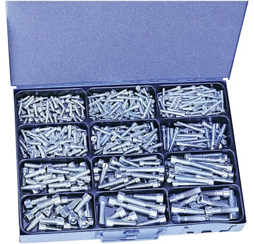 Innensechskantschrauben-Sortiment 400 Teile 810777 - Schrauben: Umfassendes Sortiment mit 400 Teilen, ideal für vielseitige Anwendungen und schnelle Reparaturen.