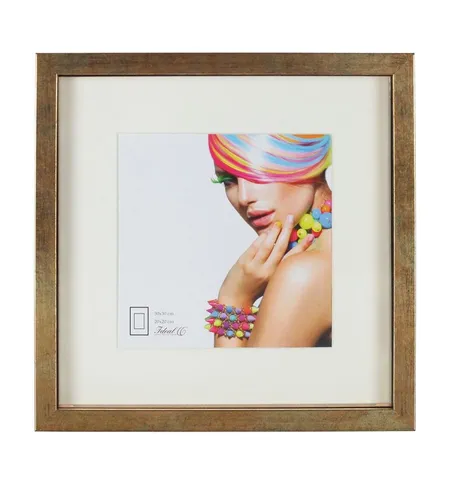 IDEAL TREND Bilderrahmen 3D Objektrahmen Holz Bilderrahmen quadratisch Wanddeko Collage Poster